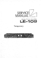 Luxman LE-109-Service-Manual 